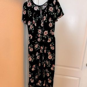 Floral full length jumpsuit